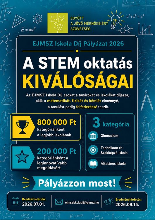 EJMSZ Iskola Díj pályázat
